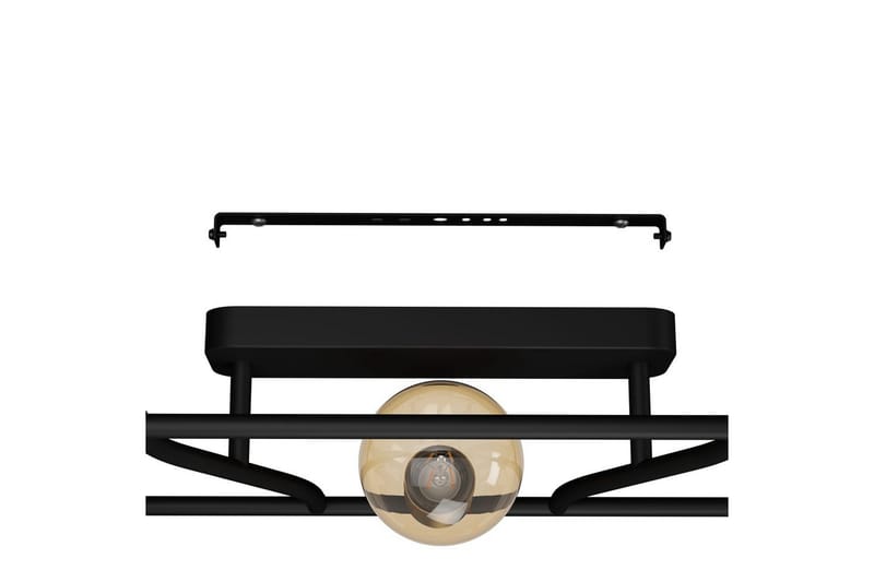 Loftlampe Eglo Messinaro - Sort/Messing - Belysning - Lamper & indendørsbelysning - Soveværelse lampe - Taklampa sovrum