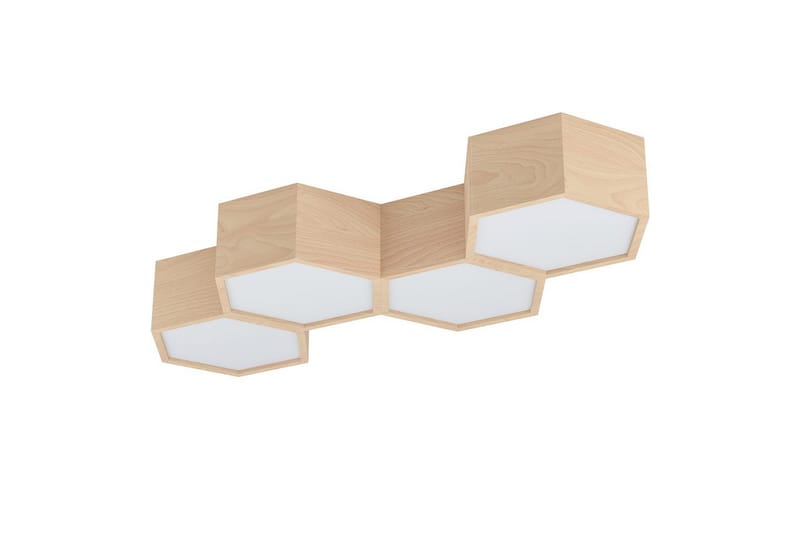 Loftlampe Eglo Mirlas med 4 Lamper, Hvid