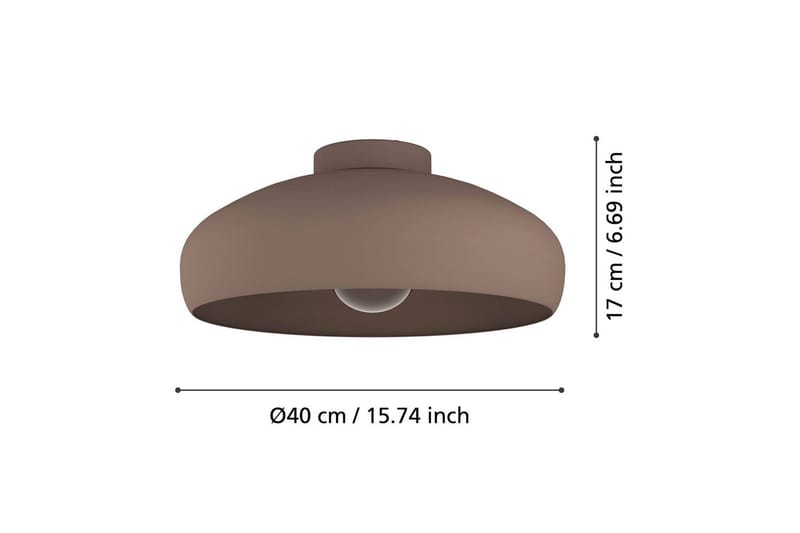 Loftlampe Eglo Mogano Moccafarvet - Mocca - Belysning - Lamper & indendørsbelysning - Soveværelse lampe - Taklampa sovrum