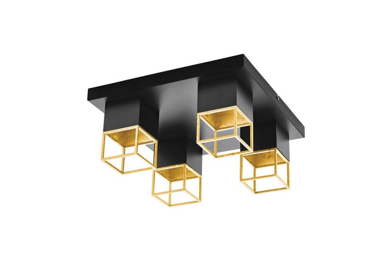 Loftlampe Eglo Montebaldo, Sort/Guld