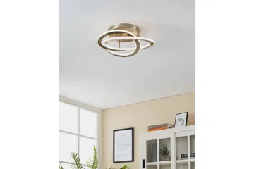 Loftlampe Eglo Rolimare Nickel-Matt/Hvid - Nikkel - Belysning - Lamper & indendørsbelysning - Soveværelse lampe - Taklampa sovrum