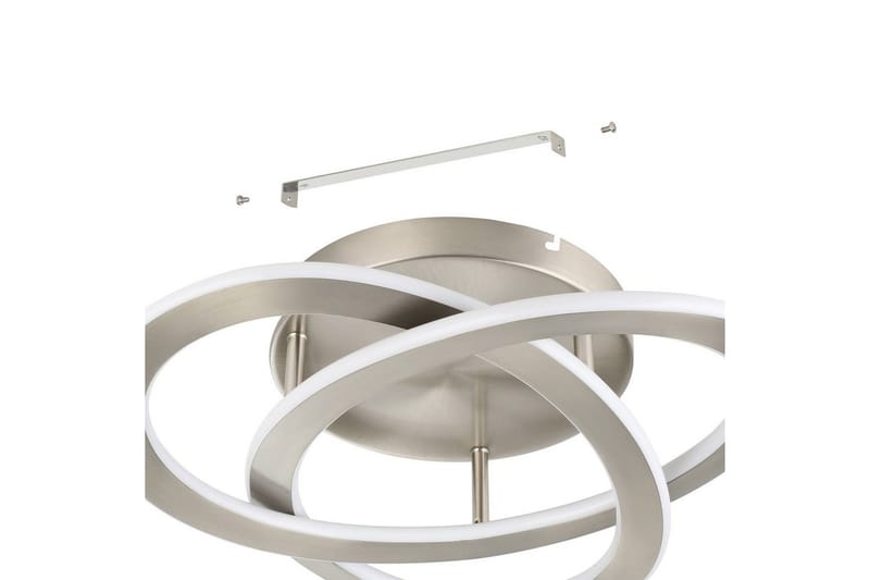 Loftlampe Eglo Rolimare Nickel-Matt/Hvid - Nikkel - Belysning - Lamper & indendørsbelysning - Soveværelse lampe - Taklampa sovrum