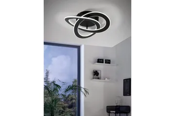 Loftlampe Eglo Rolimare Sort/Hvid - Sort/Hvid - Belysning - Lamper & indendørsbelysning - Soveværelse lampe - Taklampa sovrum