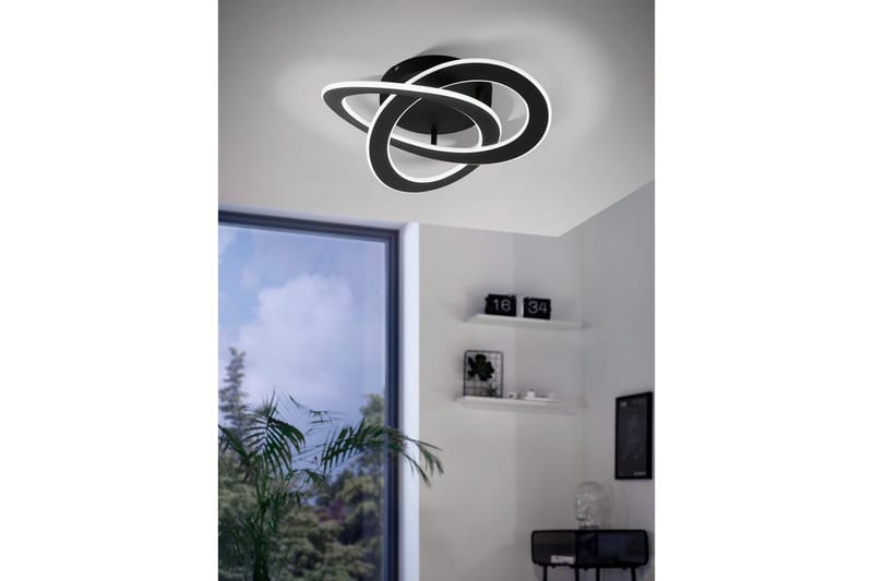 Loftlampe Eglo Rolimare Sort/Hvid - Sort/Hvid - Belysning - Lamper & indendørsbelysning - Soveværelse lampe - Taklampa sovrum