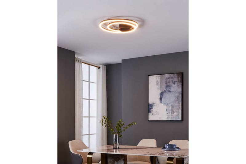 Loftlampe Eglo Ruotale - Sort - Belysning - Lamper & indendørsbelysning - Soveværelse lampe - Taklampa sovrum