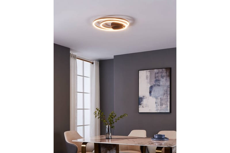 Loftlampe Eglo Ruotale - Sort - Belysning - Lamper & indendørsbelysning - Soveværelse lampe - Taklampa sovrum