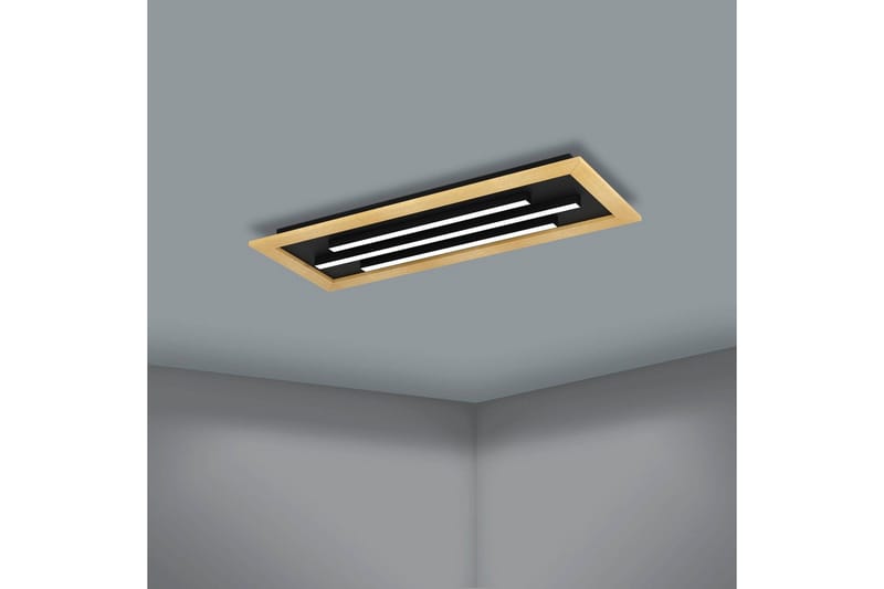 Loftlampe Eglo Tirrenara 780x305 mm - Sort/Brun - Belysning - Lamper & indendørsbelysning - Soveværelse lampe - Taklampa sovrum