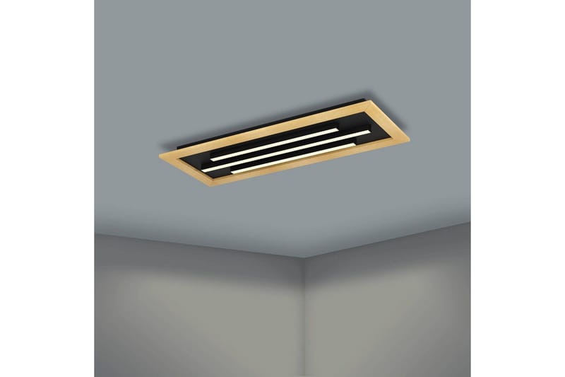 Loftlampe Eglo Tirrenara 780x305 mm - Sort/Brun - Belysning - Lamper & indendørsbelysning - Soveværelse lampe - Taklampa sovrum