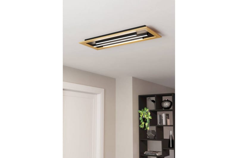 Loftlampe Eglo Tirrenara 780x305 mm - Sort/Brun - Belysning - Lamper & indendørsbelysning - Soveværelse lampe - Taklampa sovrum