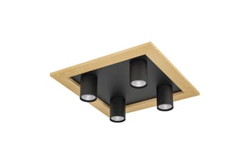 Loftlampe Eglo Valcasotto 1 - Sort/Brun - Belysning - Glødepærer & lyskilder - LED belysning - LED-spotlight