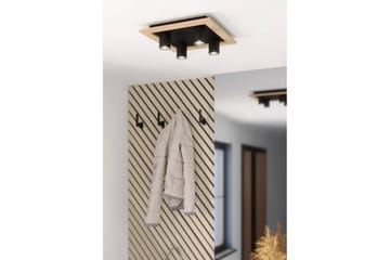 Loftlampe Eglo Valcasotto 1 - Sort/Brun - Belysning - Glødepærer & lyskilder - LED belysning - LED-spotlight