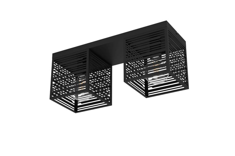 Loftlampe Eglo Piedritas med 2 Lyskilder, Sort