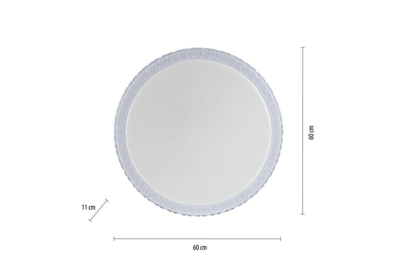 Loftlampe Frida - 60x11x60 cm - Belysning - Lamper & indendørsbelysning - Soveværelse lampe - Taklampa sovrum