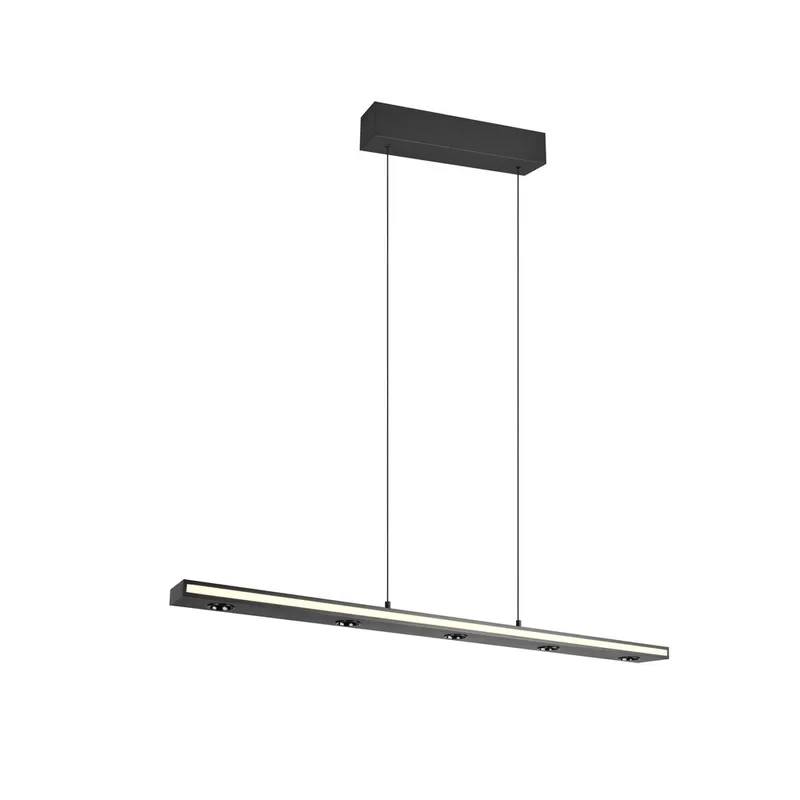 Loftlampe Graham, Mat sort