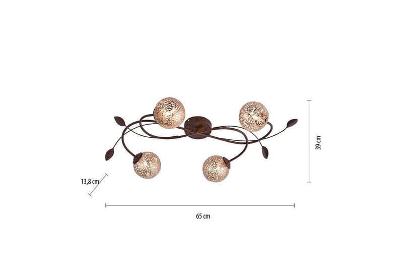 Loftlampe Greta - 39x13,8x65 cm - Belysning - Lamper & indendørsbelysning - Soveværelse lampe - Taklampa sovrum