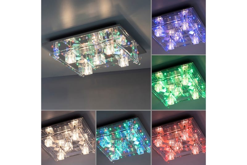 Loftlampe Kemal - 50x15x50 cm - Belysning - Lamper & indendørsbelysning - Soveværelse lampe - Taklampa sovrum