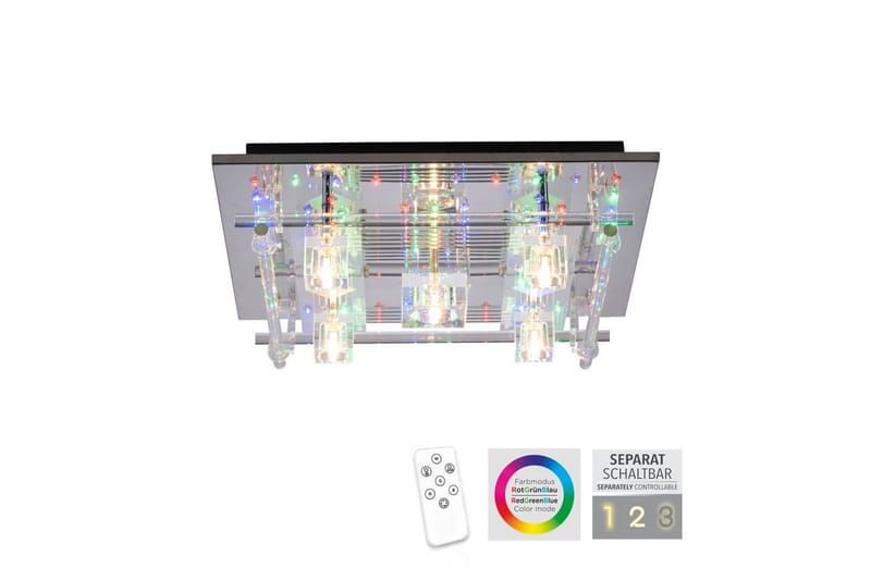 Loftlampe Kemal - 50x15x50 cm - Belysning - Lamper & indendørsbelysning - Soveværelse lampe - Taklampa sovrum