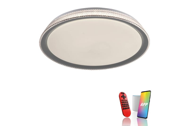 Loftlampe Lolasmart Kari - 51x9x51 cm - Belysning - Lamper & indendørsbelysning - Soveværelse lampe - Taklampa sovrum