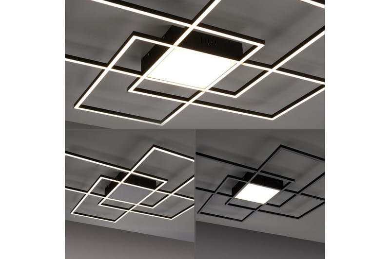 Loftlampe Q-Asmin - 80x6x80 cm - Belysning - Lamper & indendørsbelysning - Soveværelse lampe - Taklampa sovrum