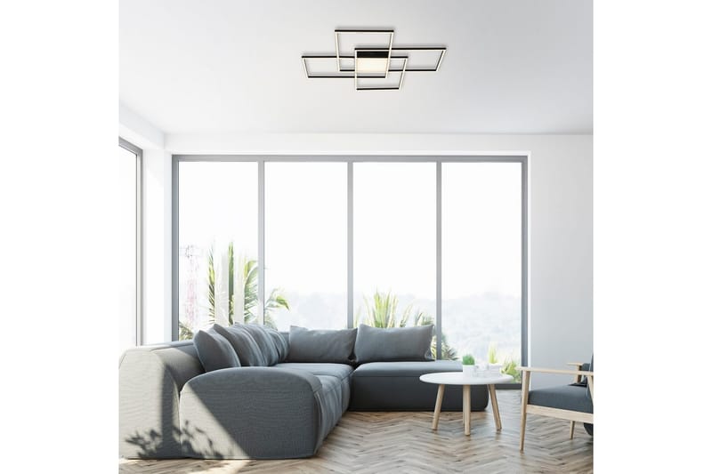 Loftlampe Q-Asmin - 80x6x80 cm - Belysning - Lamper & indendørsbelysning - Soveværelse lampe - Taklampa sovrum