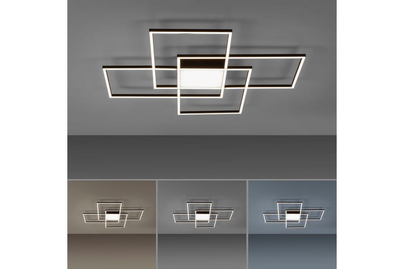 Loftlampe Q-Asmin - 80x6x80 cm - Belysning - Lamper & indendørsbelysning - Soveværelse lampe - Taklampa sovrum