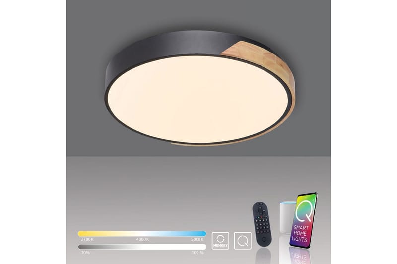 Loftlampe Q-Bila - 52x7x51 cm - Belysning - Lamper & indendørsbelysning - Soveværelse lampe - Taklampa sovrum