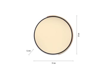 Loftlampe Q-Bila - 52x7x51 cm - Belysning - Lamper & indendørsbelysning - Soveværelse lampe - Taklampa sovrum