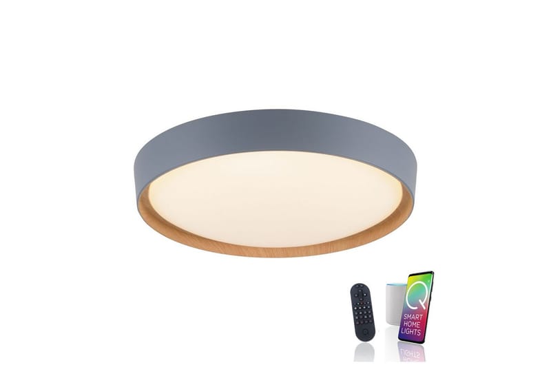 Loftlampe Q-Emilia - 50x12x50 cm - Belysning - Lamper & indendørsbelysning - Soveværelse lampe - Taklampa sovrum