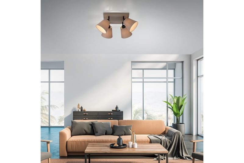 Loftlampe Riala - 59x25,5x59 cm - Belysning - Lamper & indendørsbelysning - Soveværelse lampe - Taklampa sovrum