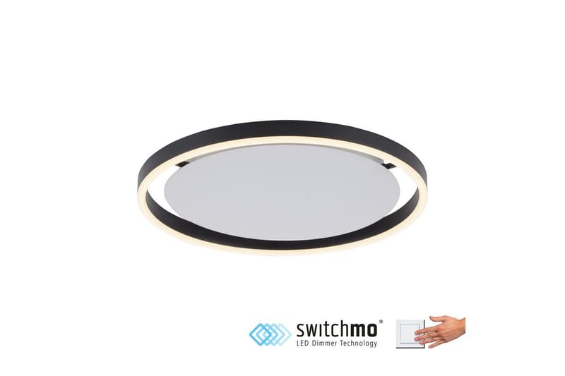 Loftlampe Ritus - 39,3x5,3x39,3 cm, Antracit - Belysning - Lamper & indendørsbelysning - Soveværelse lampe - Taklampa sovrum