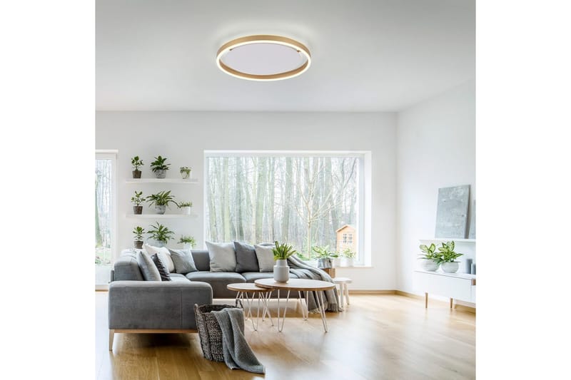 Loftlampe Ritus - 39,3x5,3x39,3 cm, Messing Mat - Belysning - Lamper & indendørsbelysning - Soveværelse lampe - Taklampa sovrum