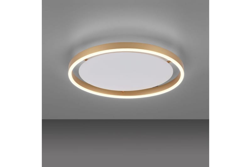 Loftlampe Ritus - 39,3x5,3x39,3 cm, Messing Mat - Belysning - Lamper & indendørsbelysning - Soveværelse lampe - Taklampa sovrum