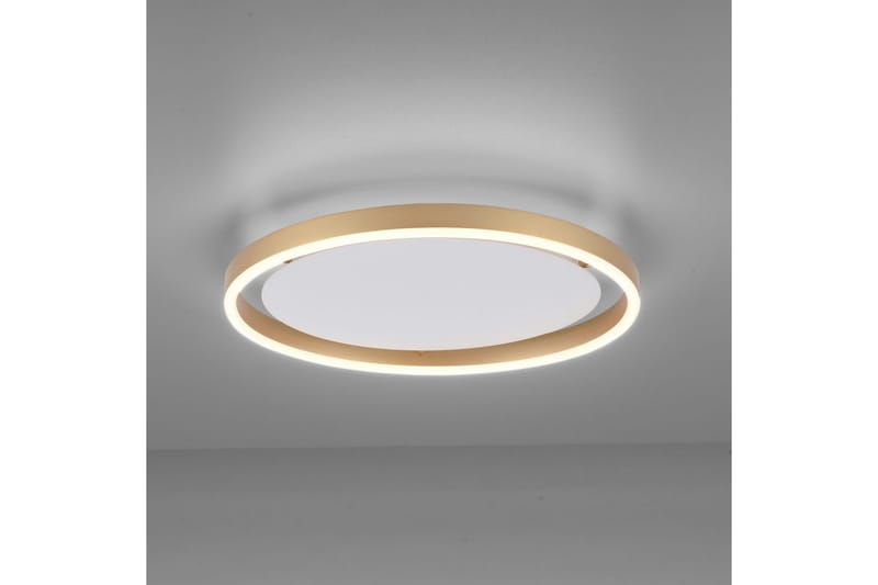 Loftlampe Ritus - 39,3x5,3x39,3 cm, Messing Mat - Belysning - Lamper & indendørsbelysning - Soveværelse lampe - Taklampa sovrum