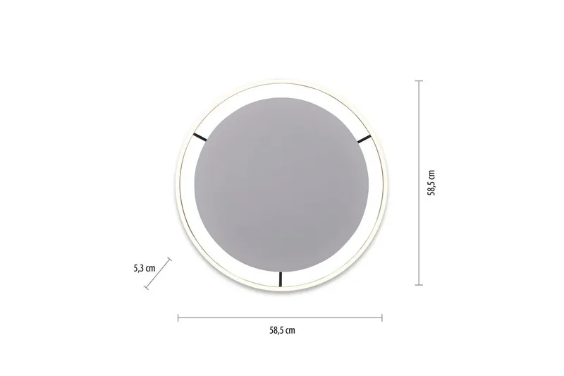 Loftlampe Ritus - 58,5x5,3x58,5 cm, Antracit - Belysning - Lamper & indendørsbelysning - Soveværelse lampe - Taklampa sovrum