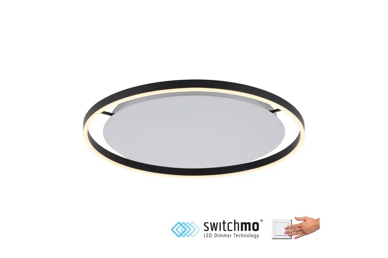 Loftlampe Ritus - 58,5x5,3x58,5 cm, Antracit - Belysning - Lamper & indendørsbelysning - Soveværelse lampe - Taklampa sovrum