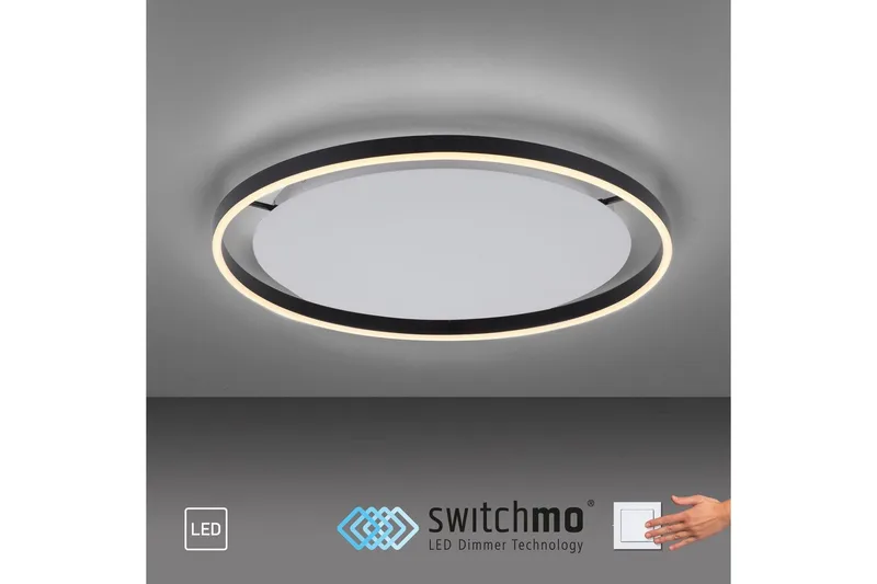 Loftlampe Ritus - 58,5x5,3x58,5 cm, Antracit - Belysning - Lamper & indendørsbelysning - Soveværelse lampe - Taklampa sovrum