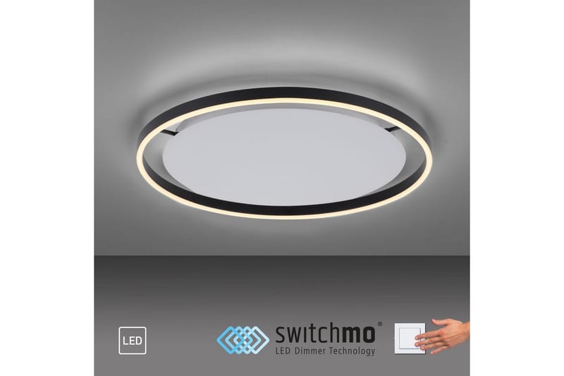 Loftlampe Ritus - 58,5x5,3x58,5 cm, Antracit - Belysning - Lamper & indendørsbelysning - Soveværelse lampe - Taklampa sovrum
