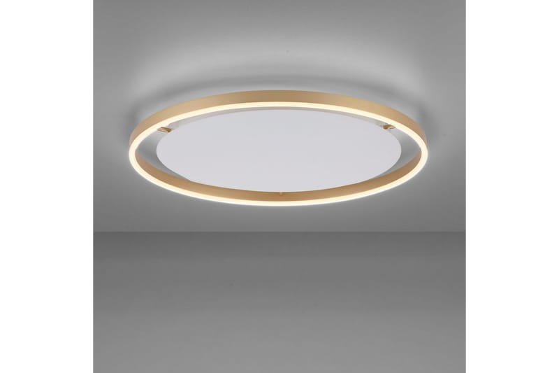 Loftlampe Ritus - 58,5x5,3x58,5 cm, Messing Mat - Belysning - Lamper & indendørsbelysning - Soveværelse lampe - Taklampa sovrum