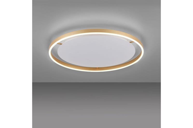 Loftlampe Ritus - 58,5x5,3x58,5 cm, Messing Mat - Belysning - Lamper & indendørsbelysning - Soveværelse lampe - Taklampa sovrum