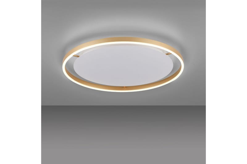 Loftlampe Ritus - 58,5x5,3x58,5 cm, Messing Mat - Belysning - Lamper & indendørsbelysning - Soveværelse lampe - Taklampa sovrum