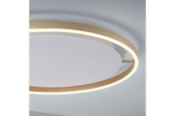 Loftlampe Ritus - 58,5x5,3x58,5 cm, Messing Mat - Belysning - Lamper & indendørsbelysning - Soveværelse lampe - Taklampa sovrum