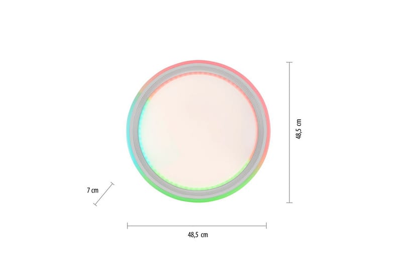 Loftlampe Spheric - 48,5x8,5x48,5 cm - Belysning - Lamper & indendørsbelysning - Soveværelse lampe - Taklampa sovrum