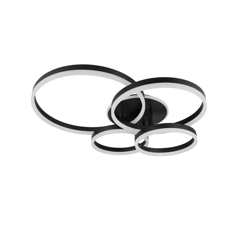 Loftlampe TRIO Drake - Mat sort - Belysning - Lamper & indendørsbelysning - Soveværelse lampe - Taklampa sovrum