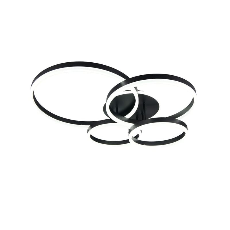 Loftlampe TRIO Drake - Mat sort - Belysning - Lamper & indendørsbelysning - Soveværelse lampe - Taklampa sovrum