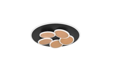 Loftlampe TRIO Mandala Mat sort/guld - Mat sort/guld - Belysning - Lamper & indendørsbelysning - Soveværelse lampe - Taklampa sovrum