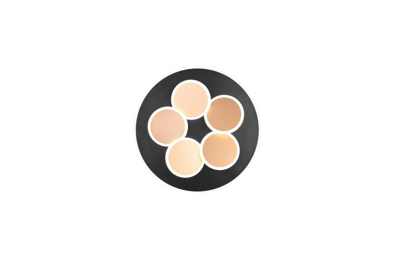 Loftlampe TRIO Mandala Mat sort/guld - Mat sort/guld - Belysning - Lamper & indendørsbelysning - Soveværelse lampe - Taklampa sovrum