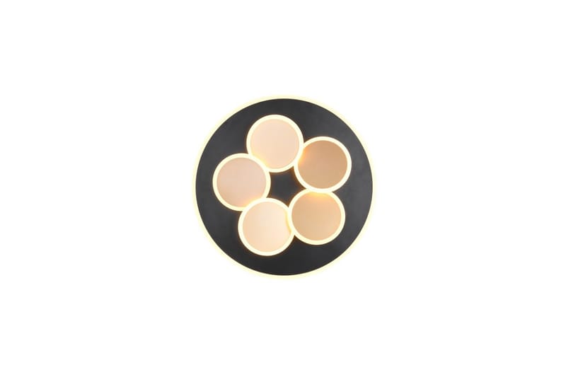 Loftlampe TRIO Mandala Mat sort/guld - Mat sort/guld - Belysning - Lamper & indendørsbelysning - Soveværelse lampe - Taklampa sovrum