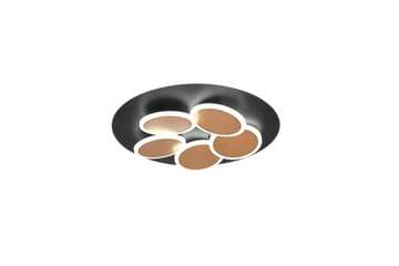 Loftlampe TRIO Mandala Mat sort/guld - Mat sort/guld - Belysning - Lamper & indendørsbelysning - Soveværelse lampe - Taklampa sovrum