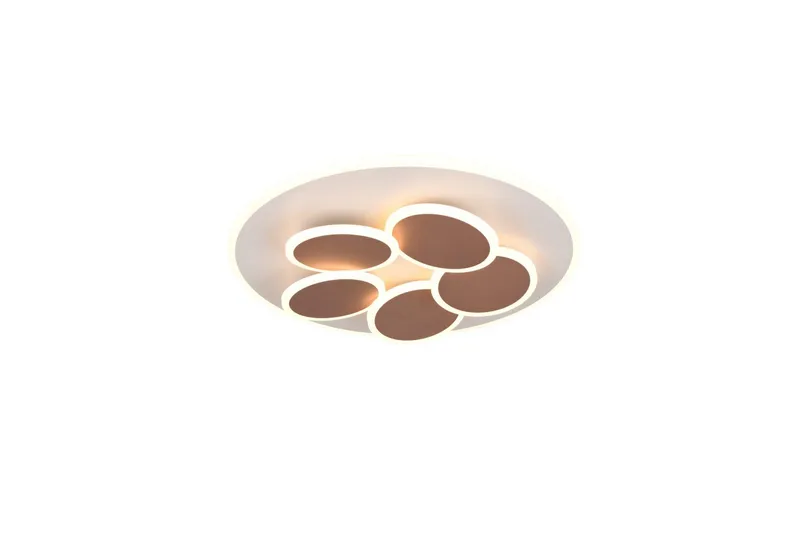 Loftlampe TRIO Mandala Varm grå/kaffebrun, Varm grå/kaffebrun