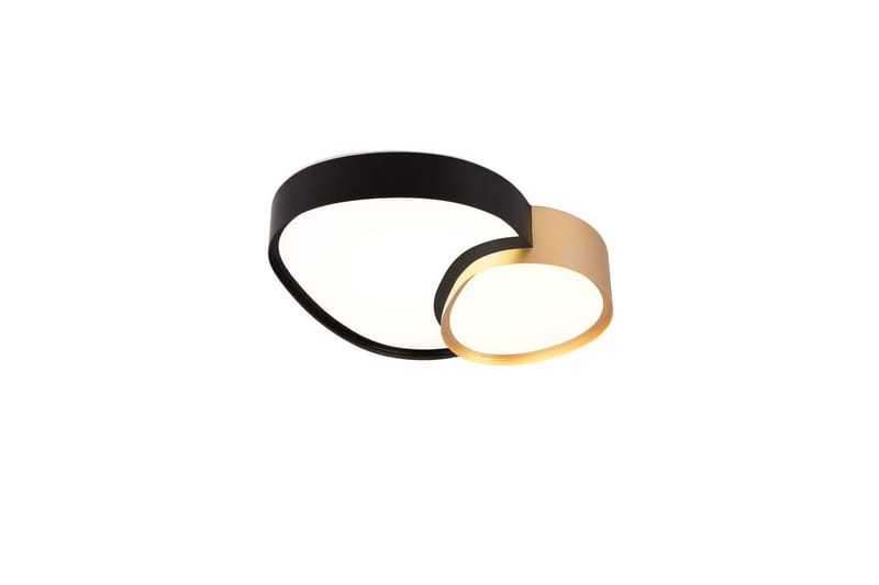 Loftlampe TRIO Rise 43 cm, Sort/guld - 43 cm, Sort/guld - Belysning - Lamper & indendørsbelysning - Soveværelse lampe - Taklampa sovrum